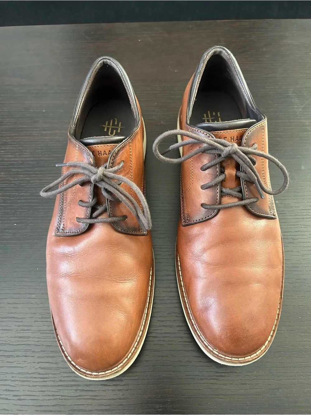 Cole Haan men’s American classic Oxford Brown Leather Derby Shoes